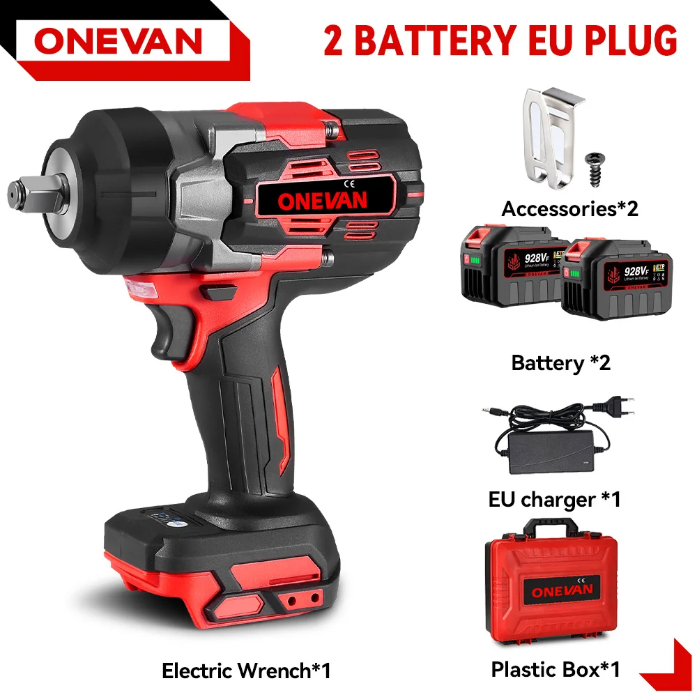 ONEVAN 2800N.M Akku-slagmoersleutel, draadloos, voor autoreparatie, demontage, schroevendraaier, elektrisch gereedschap, geschikt voor Makita accu.