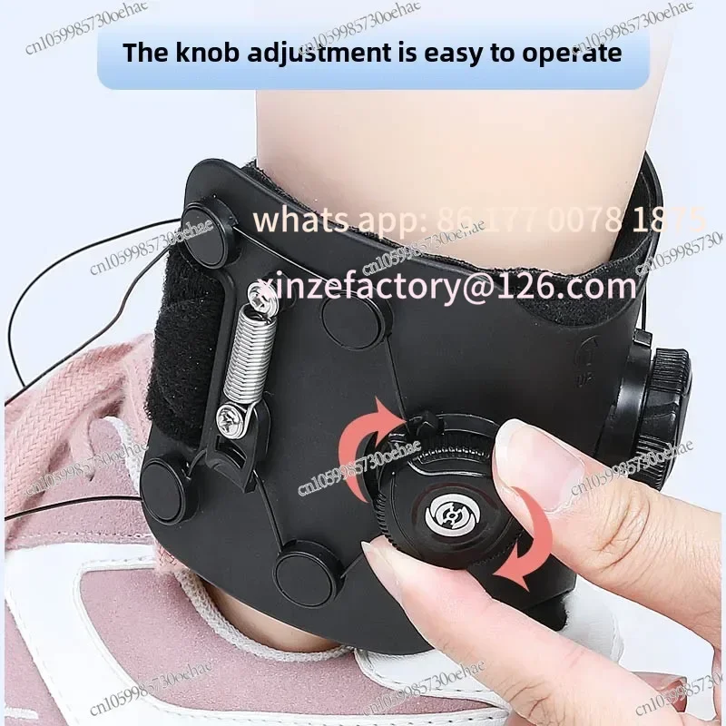 

Customizable foot drop adjustment wearable shoe device for correcting inversion training