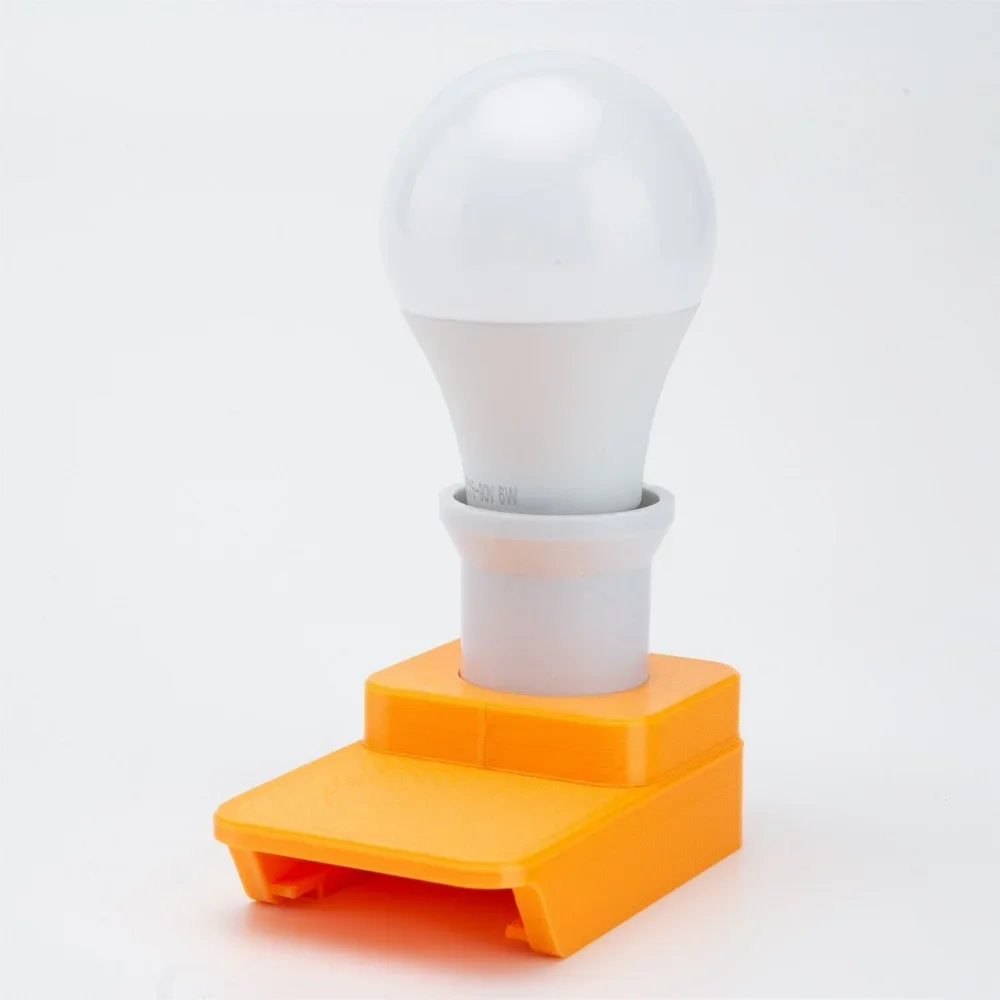 LED Work Light Work for Black & Decker 20V Lithium Battery Indoor E27 Bulb Lamp Indoor And Outdoor Work Light(NO Battery )