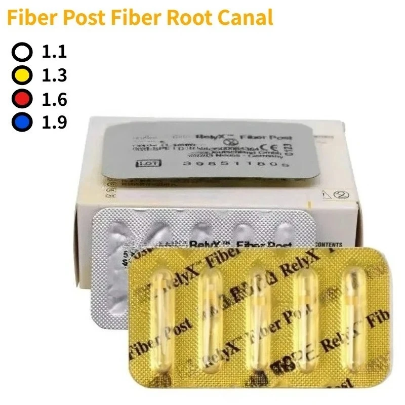 

10 шт./упак. Стоматологические фибровые штифты RelyX для корневых каналов, стекловолоконные штифты для склеивания корневых каналов, материал для восстановления зубов