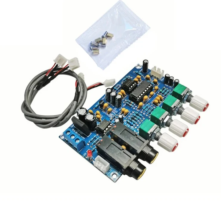 Двойная плата усилителя цифрового микрофона AC12V PT2399 модуль усилителя караоке электронная печатная плата «сделай сам» Двойная плата усилителя цифрового микрофона AC12V PT2399 модуль усилителя караоке электронная печатная плата «сделай сам»