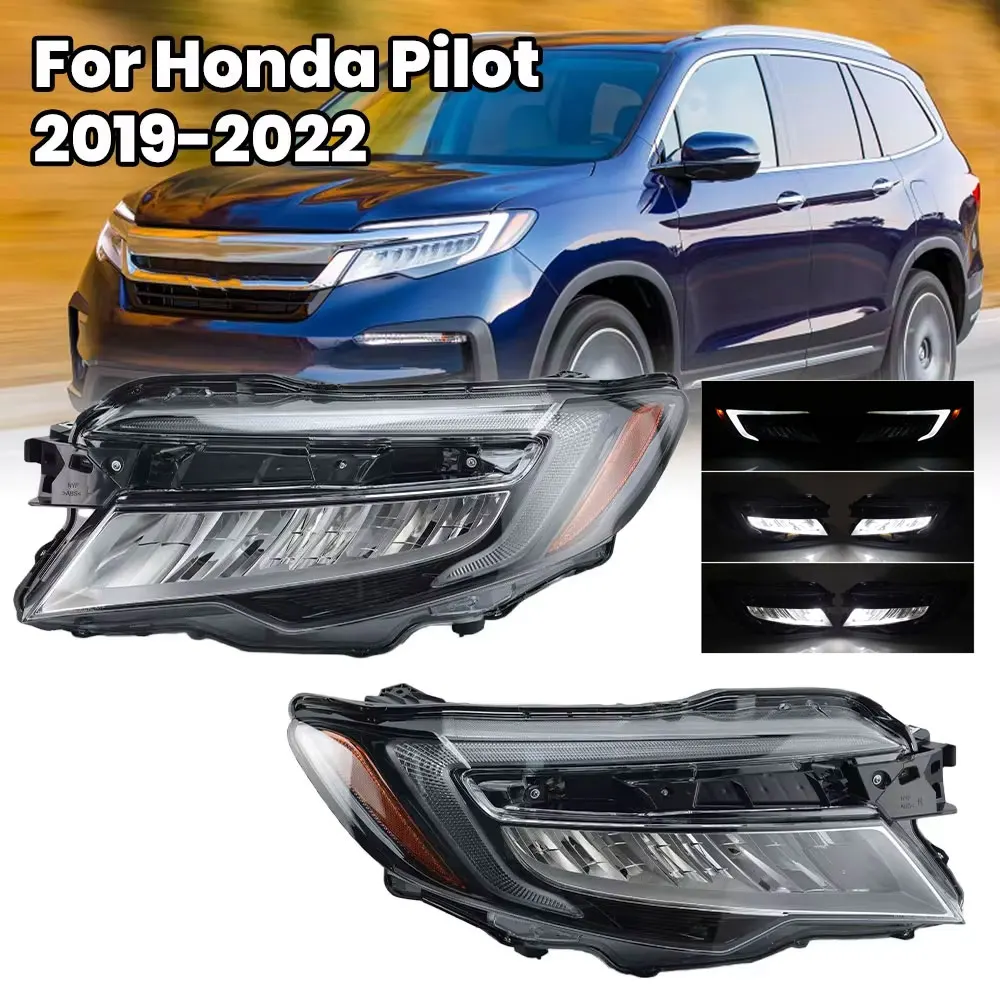 

Car Headlight For Honda Pilot 2019 2020 2021 2022 US Version Low Beam/ High Beam LED headlight headlamp daytime running light