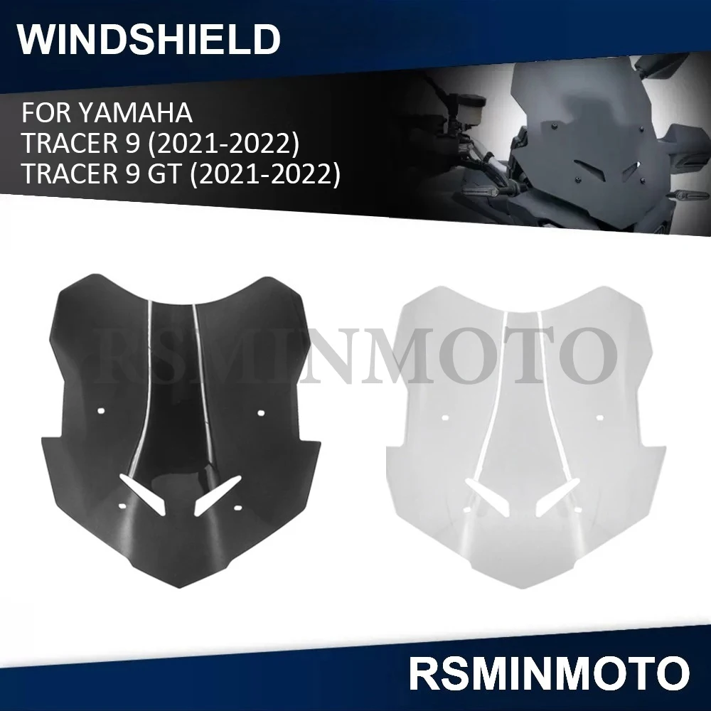 

For YAMAHA TRACER9 TRACER 9 GT 2021 2022 Motorcycle Windscreen Windshield Deflector Protector Wind Shield Protection Parts