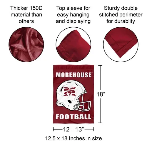Morehouse Maroon Tigers Football Helmet Garden Yard Banner hhp