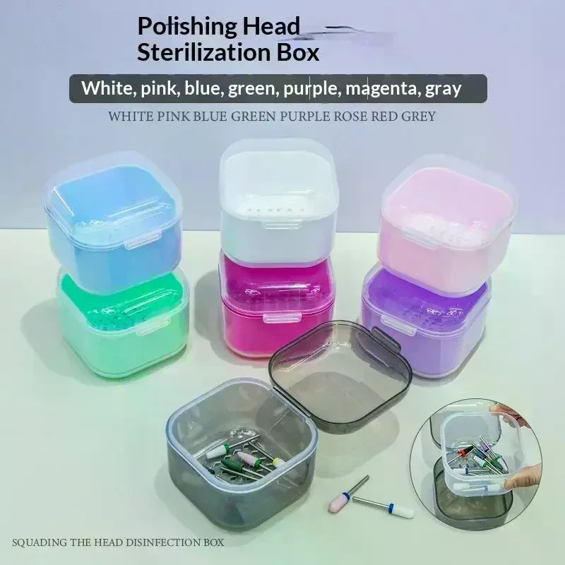 Multifunctional Disinfection Box Double Layer Design Soaking Feature For Nail Art Tools Jewelry Small Items Clean