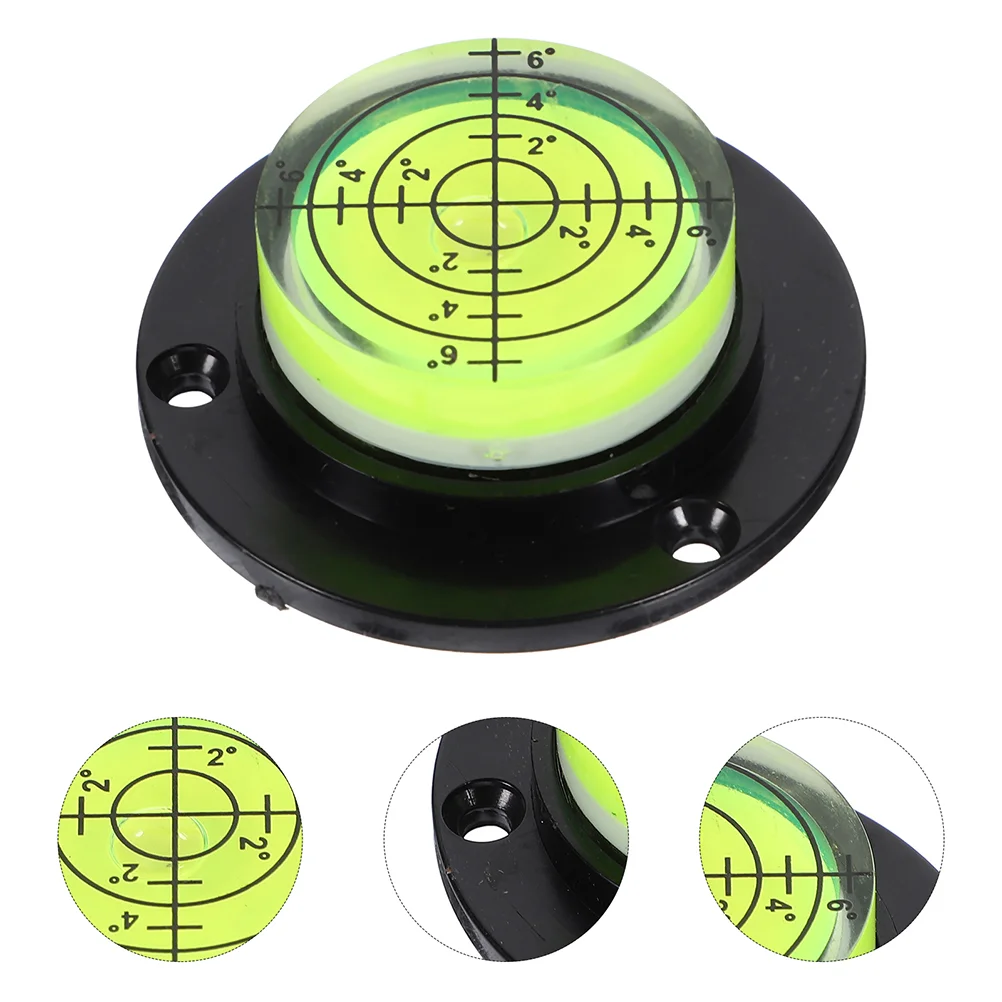 2pcs Level Bubble Circular Bubble Level Measuring Tools Mini Bubble Levels for Camera Tripod Turntable