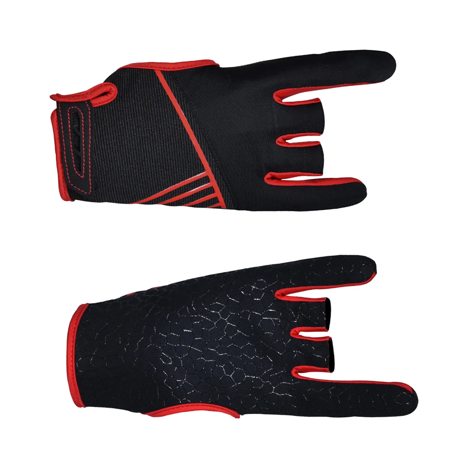 

Ladies 1 Pair Bowling Gloves Anti-Slip Fitness Gloves Professional Breathable Durable Flexible Palm-Type Design Anti-Skid