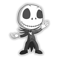 for Nightmare Before Christmas Car Sticker Personality Vinyl Decal Waterproof Car on Motorcycle Laptop Sticker