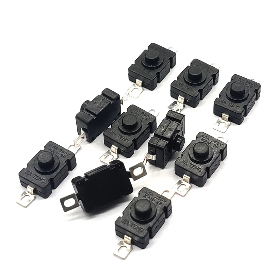 Flashlight Switches smd self-locking Type 18x12mm 1812-28a Button Switches 10 Pieces KAM-28 1.5A 250V