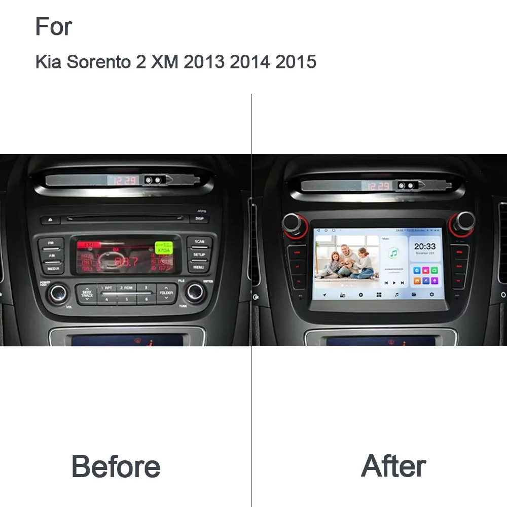 DSP CarPlay Android 12.0 Car DVD Player 256GB ROM 8GB RAM Bluetooth GPS Autoradio WiFi For Kia Sorento 2 XM 2013 2014 2015