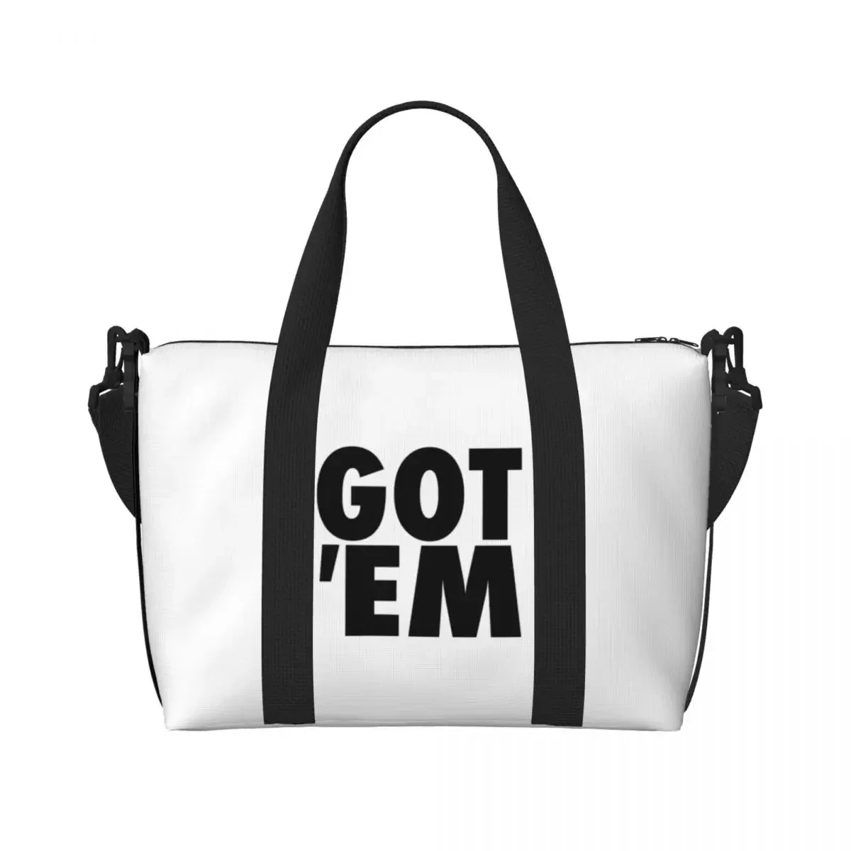 مخصص كبير GOT 'EM حمل حقيبة المرأة التسوق الكتف شاطئ الصالة الرياضية حقيبة السفر