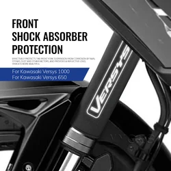 For Kawasaki Versys 1000 650 Motorcycle Front Fork Protection Cover Shock Absorber Dust Protector Stretch Fabrics Sleeve