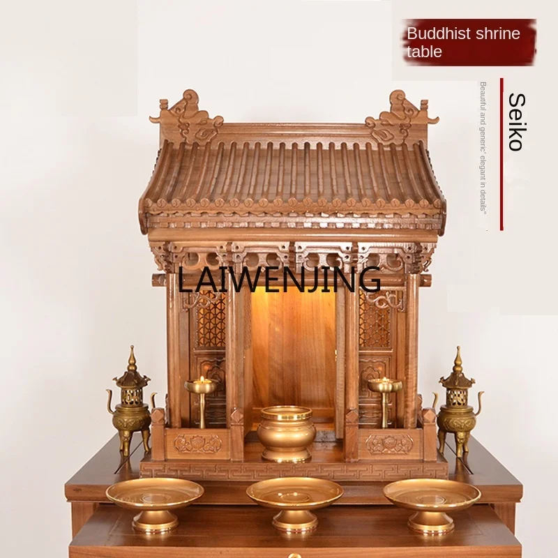 MJY solid wood Buddhist niche for Taiwan household incense cabinet Bodhisattva cabinet