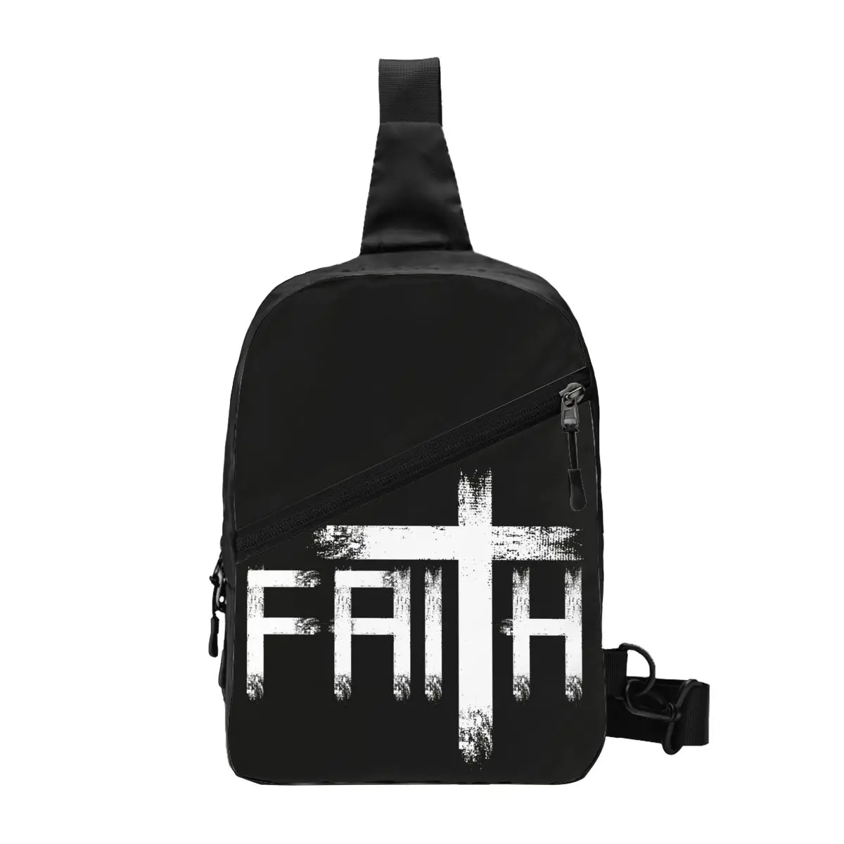 

God Preacher Jesus Believer Christian Sling Chest Crossbody Bag Faith Christianity Religious Shoulder Backpack for Traveling