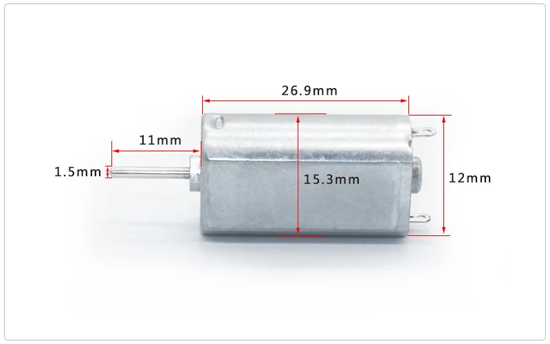 FF-050SB 6V 7500 RPM Prezioso disco motore con spazzola metallica Navigazione per auto multimediale