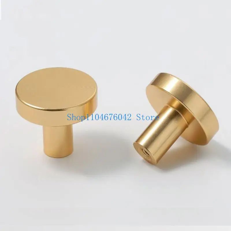 

5asd Elegant Gold Drawer Knobs 1" Round Dresser Knobs for Kitchen & Bedroom Cabinets