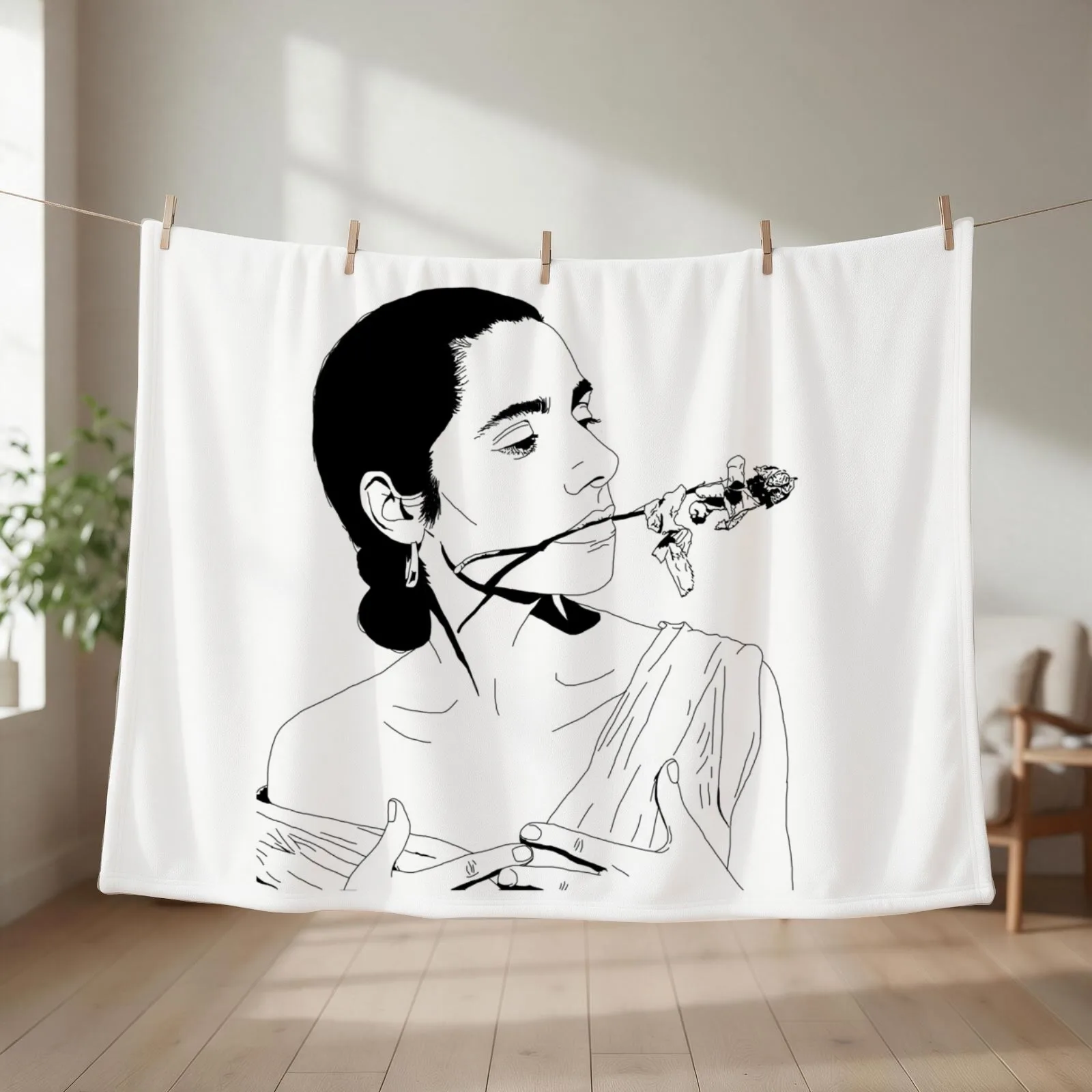 PJ Harvey Throw Blanket couch cozy soft plush fuzzy picnic outdoor blanket