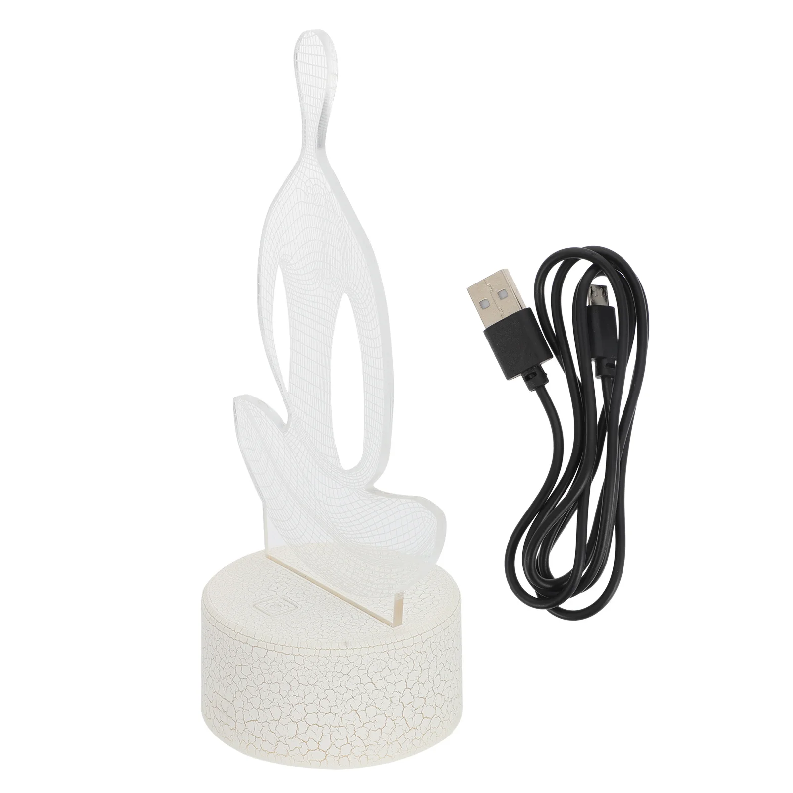 1 مجموعة اللمس ثلاثية الأبعاد ضوء الليل تغيير Led الوهم مصباح Usb بالطاقة التأمل الشكل ديكور السرير ضوء للمنزل