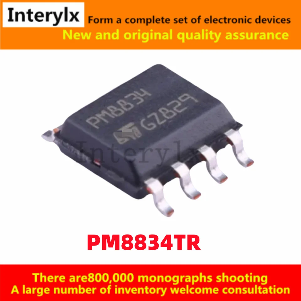 50/10Pcs/Lot Brand new original PM8834TR PM8834 patch SOP8 4 dual low-side MOSFET driver chip