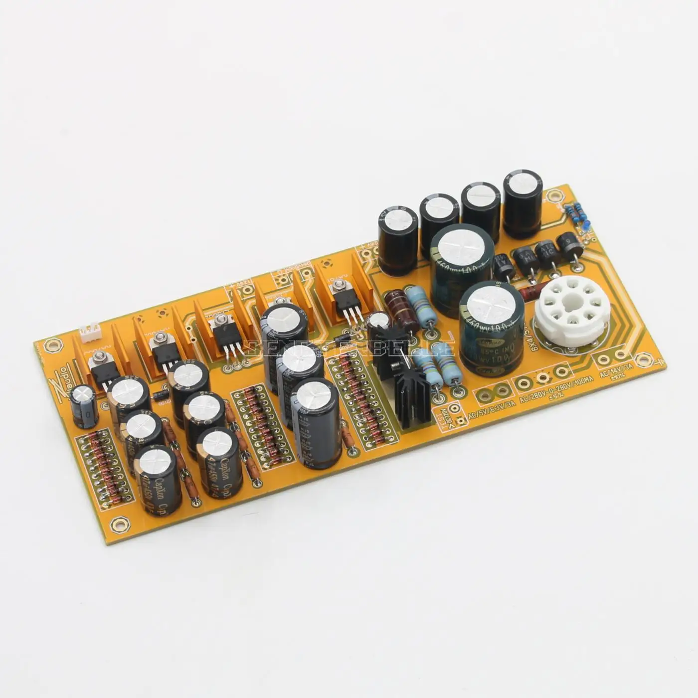 Imagem -04 - Consulte Cary Ae1 Circuit Faça Você Mesmo Hifi 6sn7 Vacuum Tube Sound Preamplifier Placa Terminada