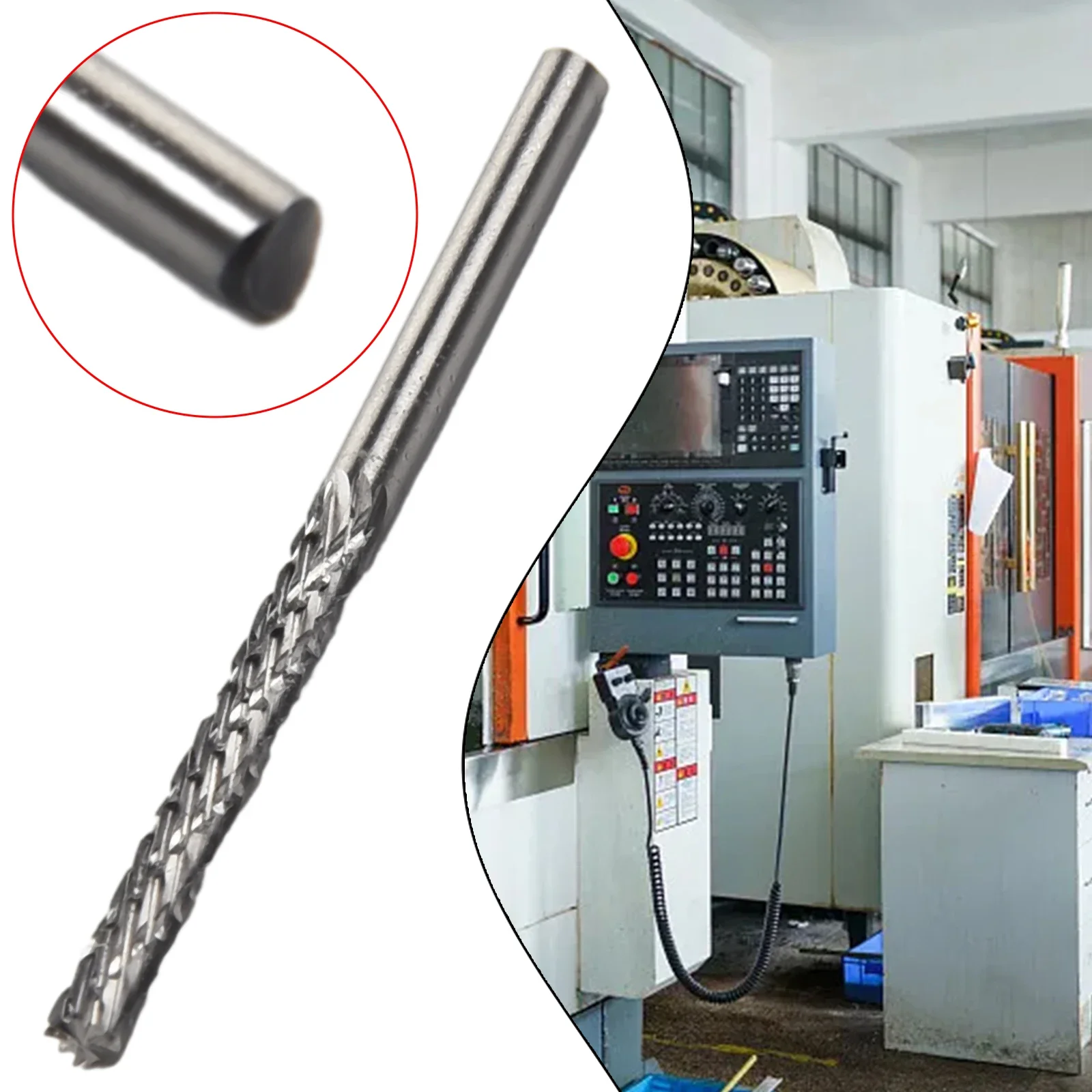 High Speed Steel Rotary File Double Cut Burr Drill Bit Grinding Head Burr Milling Cutter Drill Bits For Metal Finishing Tools