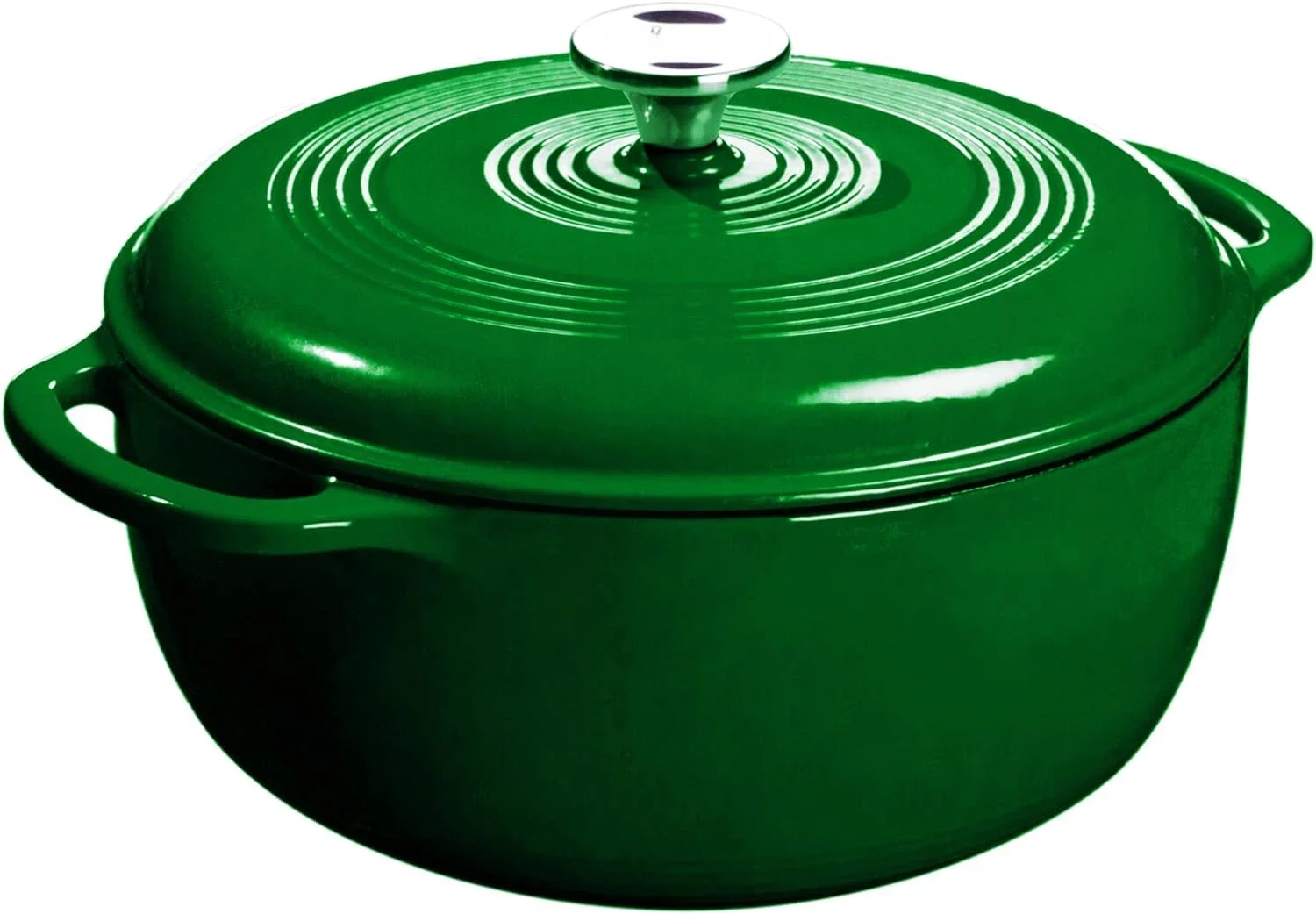 6 Quart Enameled Cast Iron Dutch Oven with Lid – Dual Handles – Oven Safe up to 500° F or on Stovetop, Cook, Bake