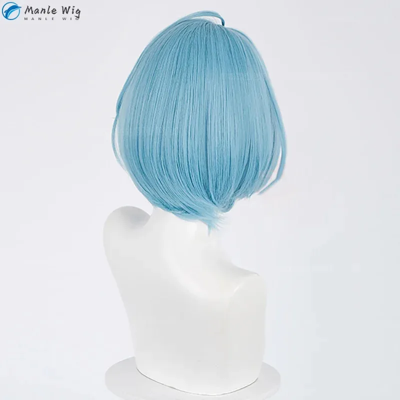 فيفي 2025 مجنون: B تأثيري لعبة ES2 Himeru قصيرة الأزرق مقاومة للحرارة الشعر merumeru شعر مستعار للحفلات + غطاء شعر مستعار