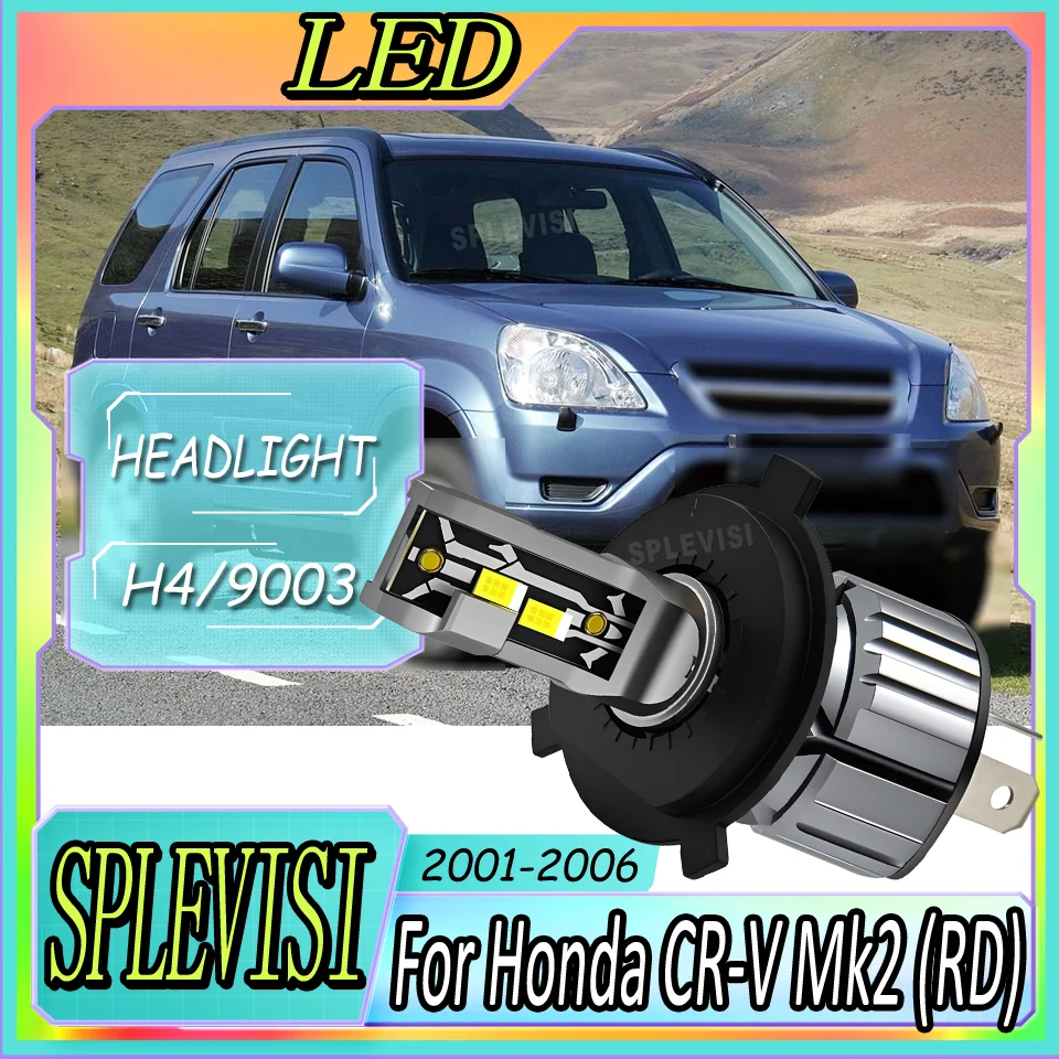Dustproof Smooth Night Driving Enhanced Brightness 9003/h4 LED Headlight For Honda CR-V Mk2 (RD) 2006 2005 2004 2003 2002 2001