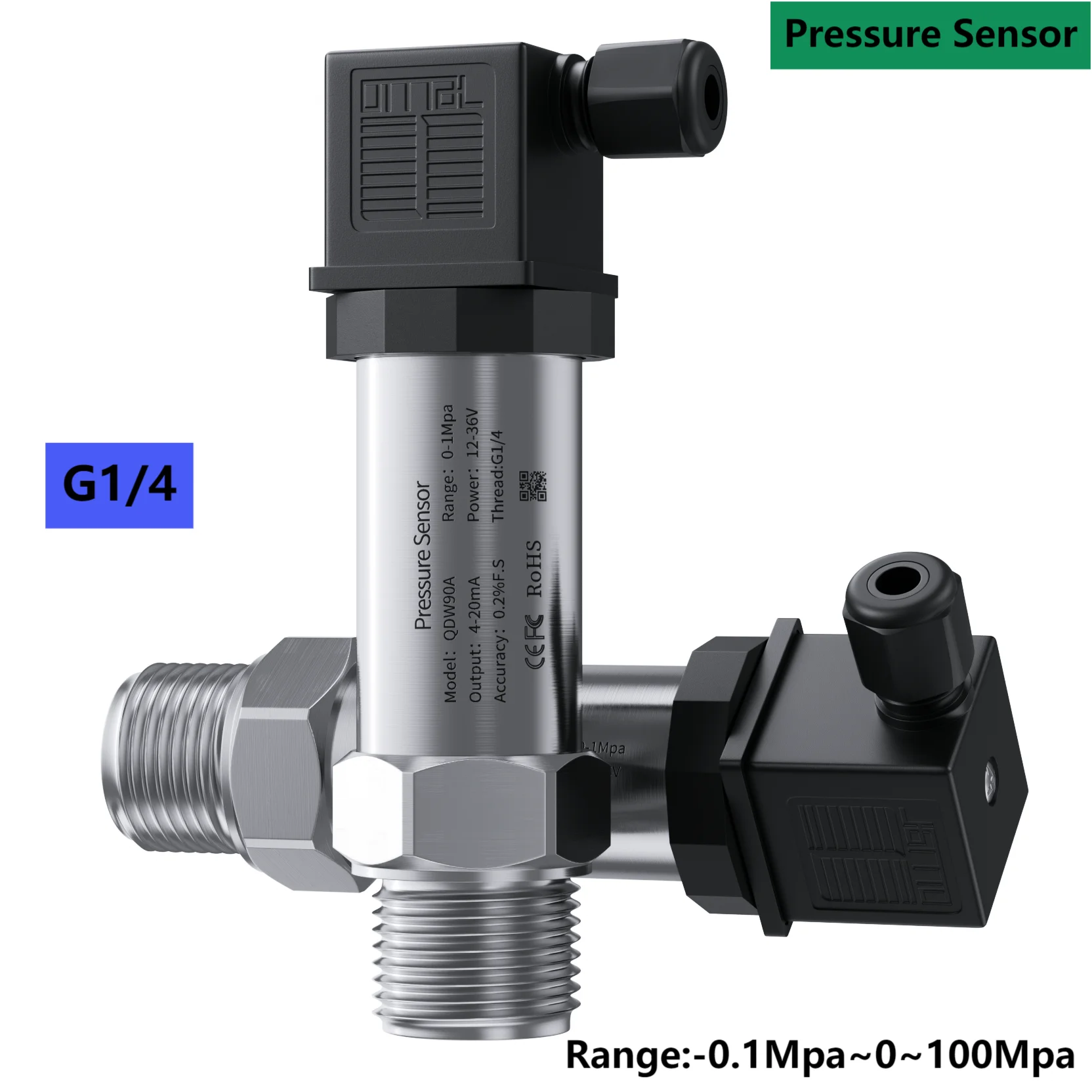 0-5V Pressure Transducer Sensor 2.5Mpa 5Mpa 50Mpa 60Mpa 80Mpa Pressure Transmitter for Gas Oil Water M20*1.5 M16*1.5