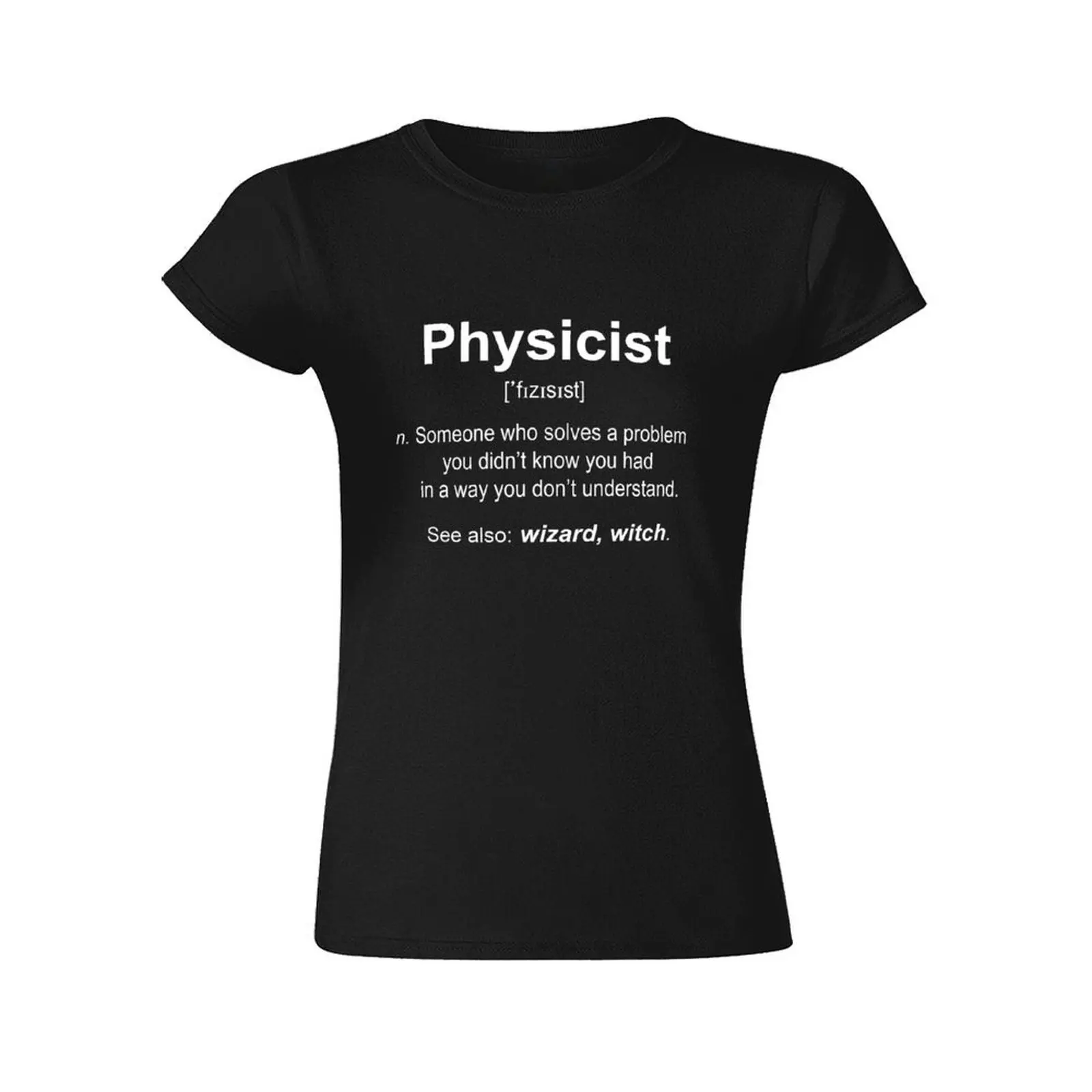 Natuurkundige W T-Shirt Customizeds Plus Maten Dameskleding