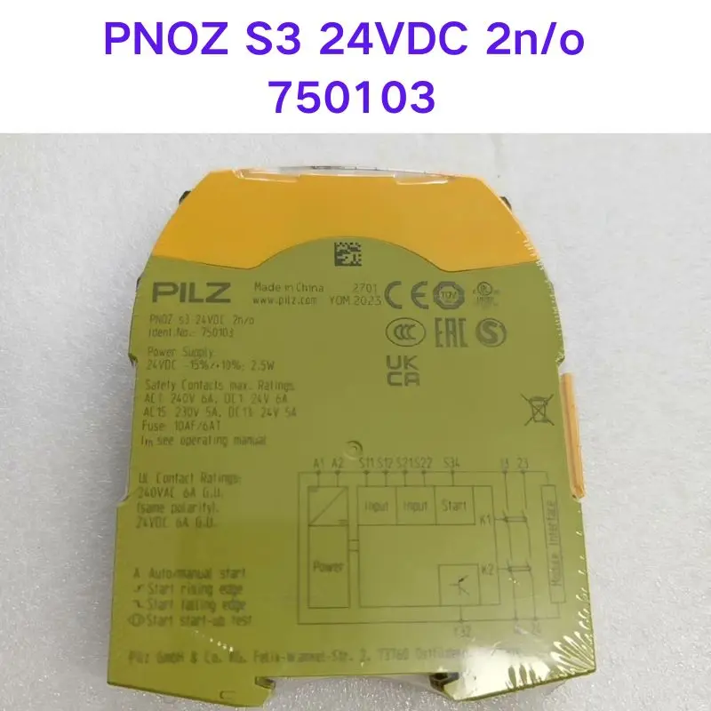 New PNOZ S3 24VDC  750103 safety relay Fast Shipping