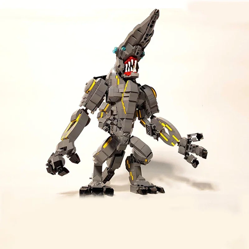 1082-Piece Pacific Rim Knifehead Model Building Blocks, 29cm Tall, Ideal For Display Collection
