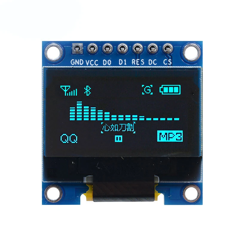 1/2~50/100Pcs 0.96 inch 7-Pin OLED Display Screen OLED Module Compatible With SPI/IIC Blue/White/Yellow Blue Dual Colors