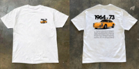 Xihai Plank Road T-shirt, Short-sleeved Top, Retro 911 Sports Car Print White Opaque Pure Cotton Heavy Loose Half Sleeve TShirts