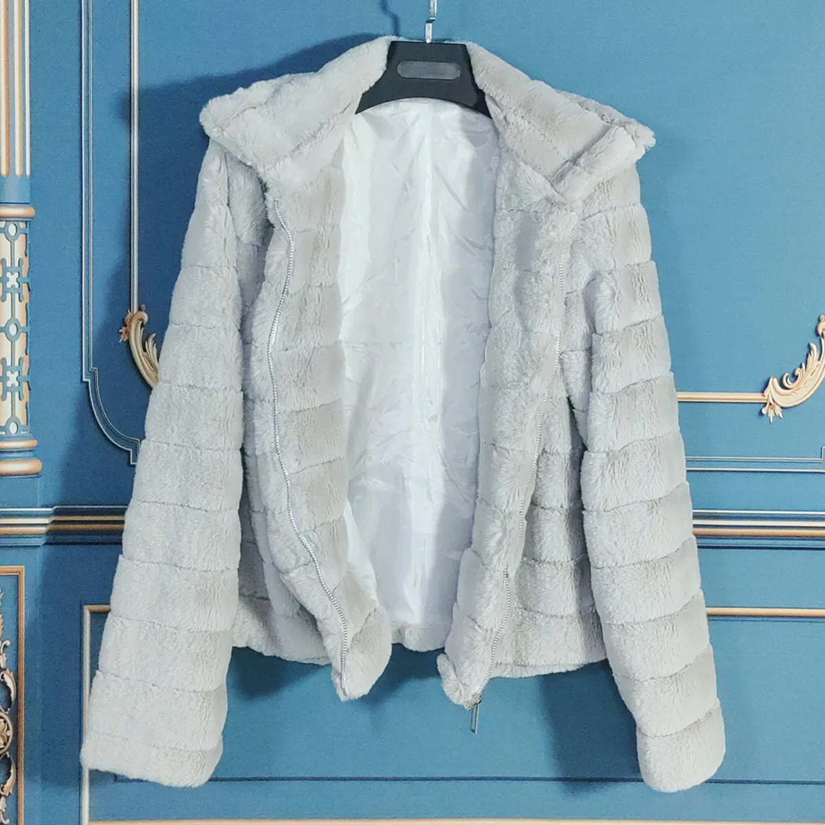Faux Fur Coat Jacket Women Faux Fur Cardigan Winter Coat Women Regular Wide Waisted Autumn Winter Regular Casual Coat Women