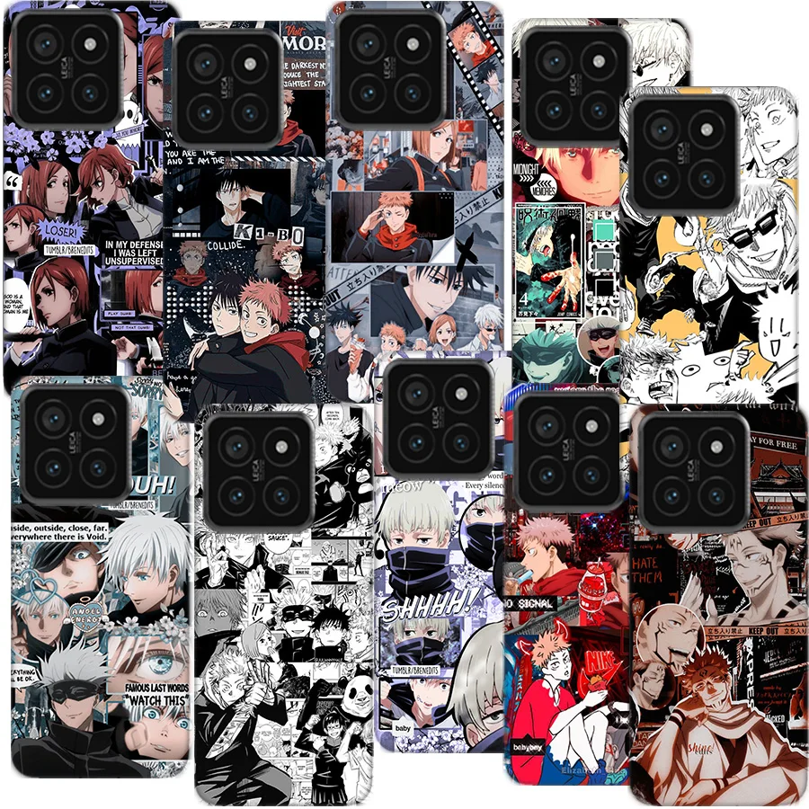 New Anime Jujutsu Kaisen Clear Phone Case For Xiaomi Poco F6 F5 Pro F3 X5 X4 NFC F4 X3 GT M5 M5S M4 M3 Pro F2 F1 Cover Coque Har