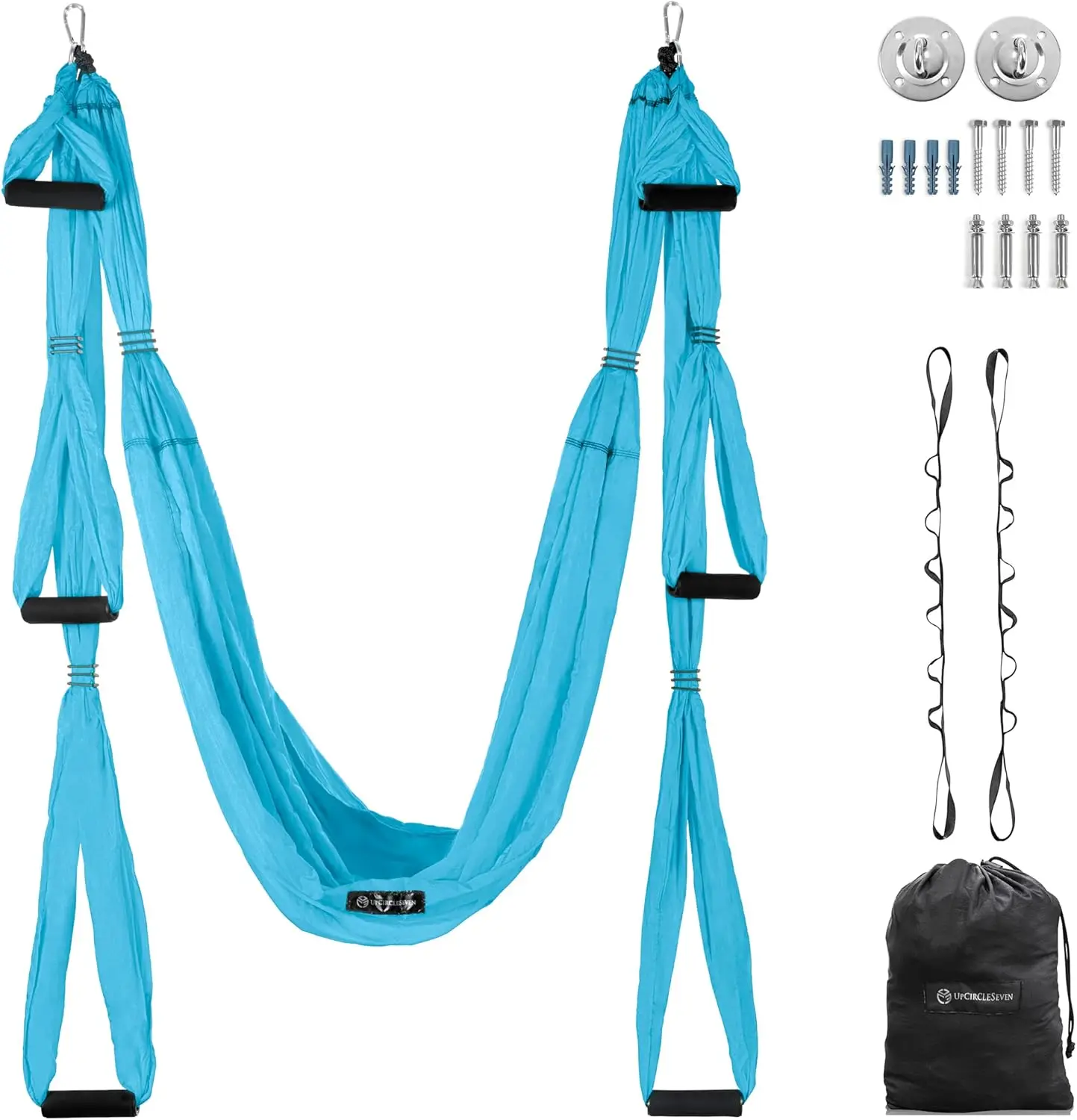 Aerial Yoga Swing Set Ceiling Mount Accessories,beautifully crafted from high strength 100% Nylon fabric Easy To Assemble