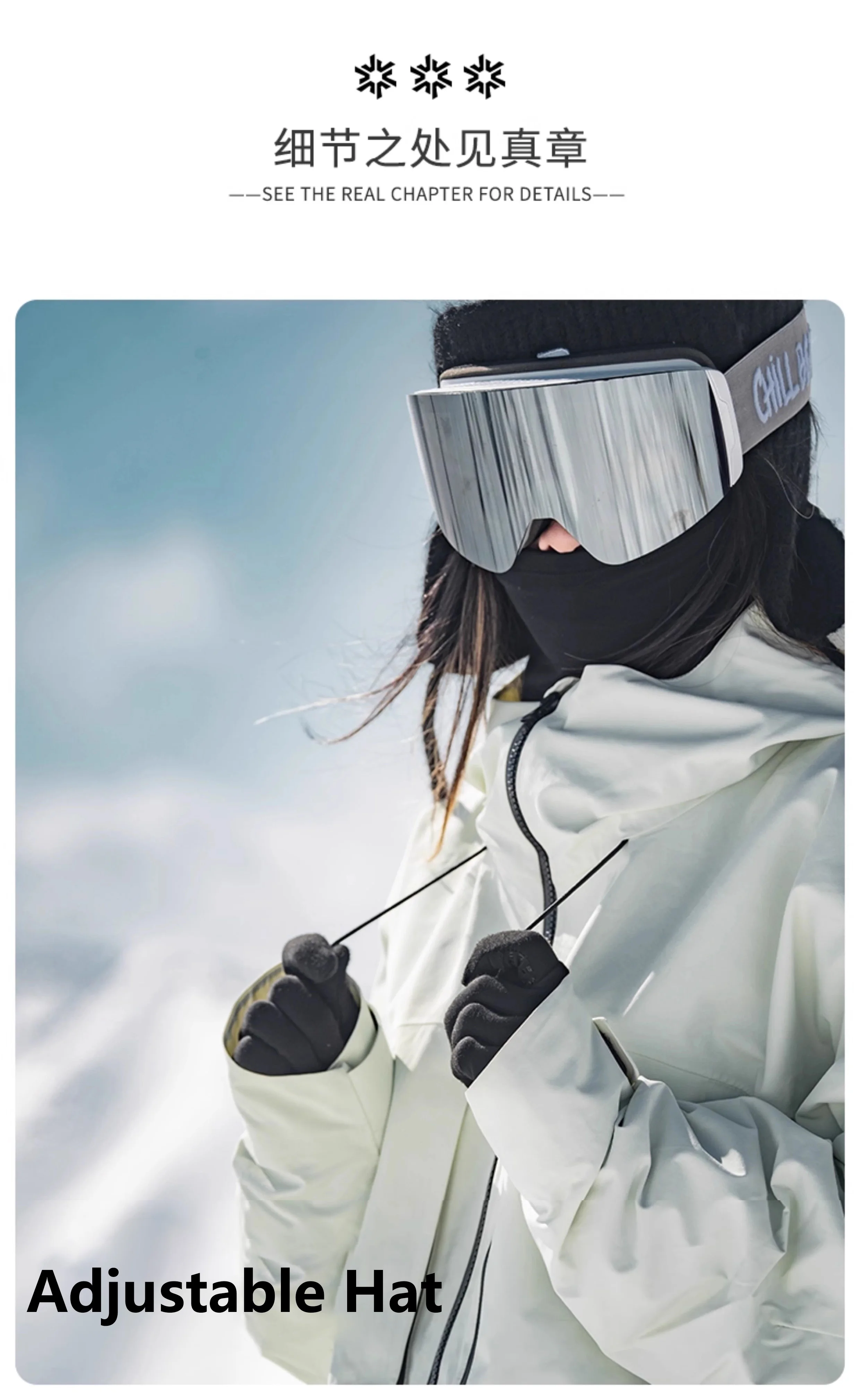 John Snow Wasserdichtes Skianzug-Set für Damen und Herren, wärmeisolierte Snowboardjacke, Hose, Ski-Outfit für Wintersport – Detail 8