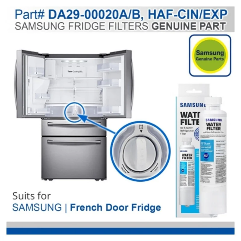 DA 2900020 b Wymienny filtr lodówki do filtra wody Samsung HAF-CIN/EXP, RF28HFEDBSR, DA29-00020A/B, 08006A-E (1-5 szt.)