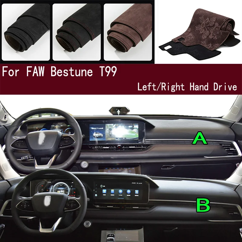 

For FAW Besturn T99 Dashmat Dashboard Cover Instrument Panel Sunscreen Pad Ornaments