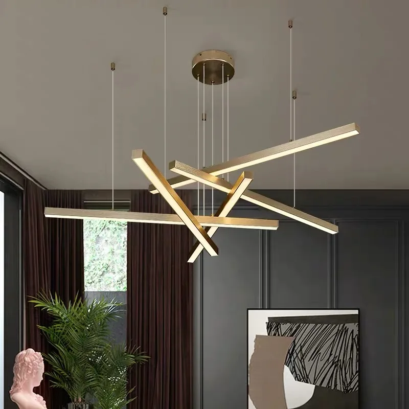 

Modern Aluminum Chandelier Lighst For Living Room Dining Table Kitchen Home Decoration Lustre Led Ceiling Pendant Lamps Lighting