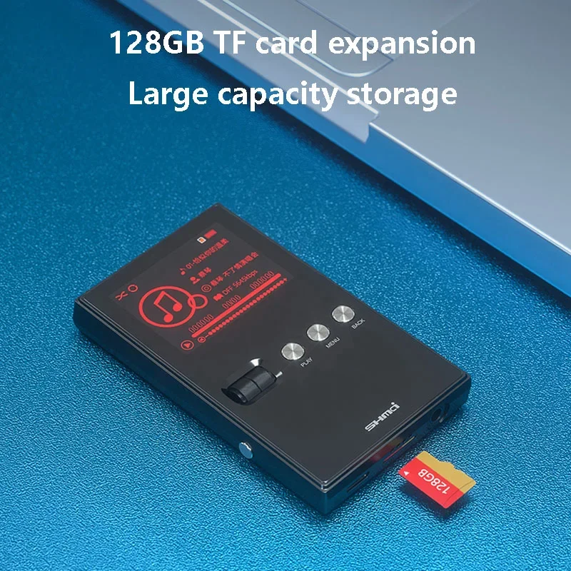 مشغل موسيقى HIFI محمول DSD256 24BIT 192 كيلو هرتز ضياع فك تشفير الموسيقى وكمان MP3 128G توسيع الذاكرة CUE فك تشغيل