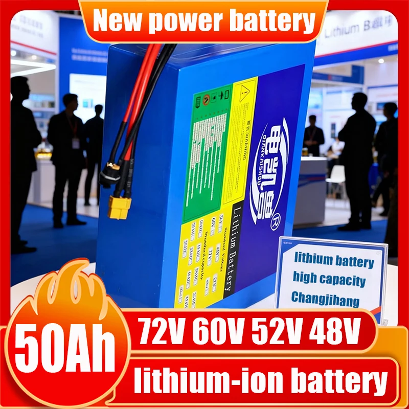 

DIANKAISHOU 50AH Lithium battery pack 72V 60V 52V 48V 21700 2500W 3000W 3500W High power built-in BMS suitable for motorcycle