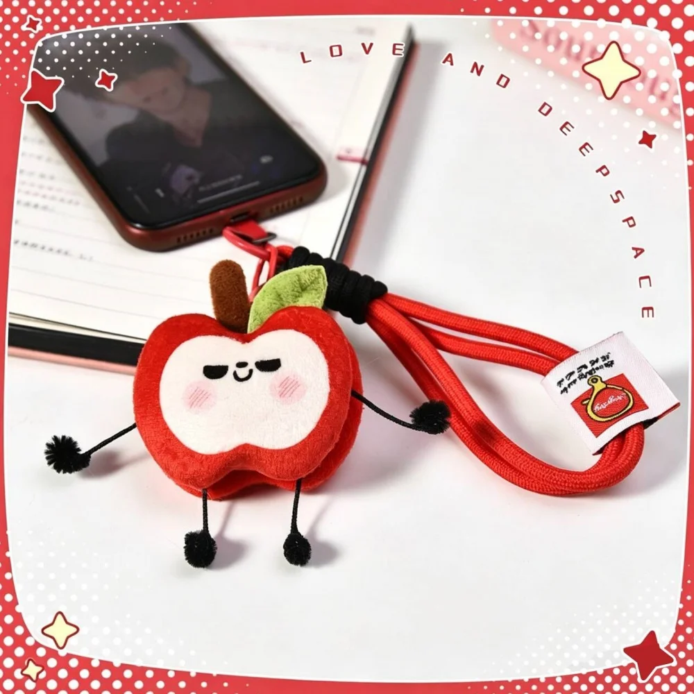Game Love And Deepspace Caleb Cosplay Doll Keychain Rope Phone Chain Plush Apple Pendant Keyring Unisex Christmas Accessories