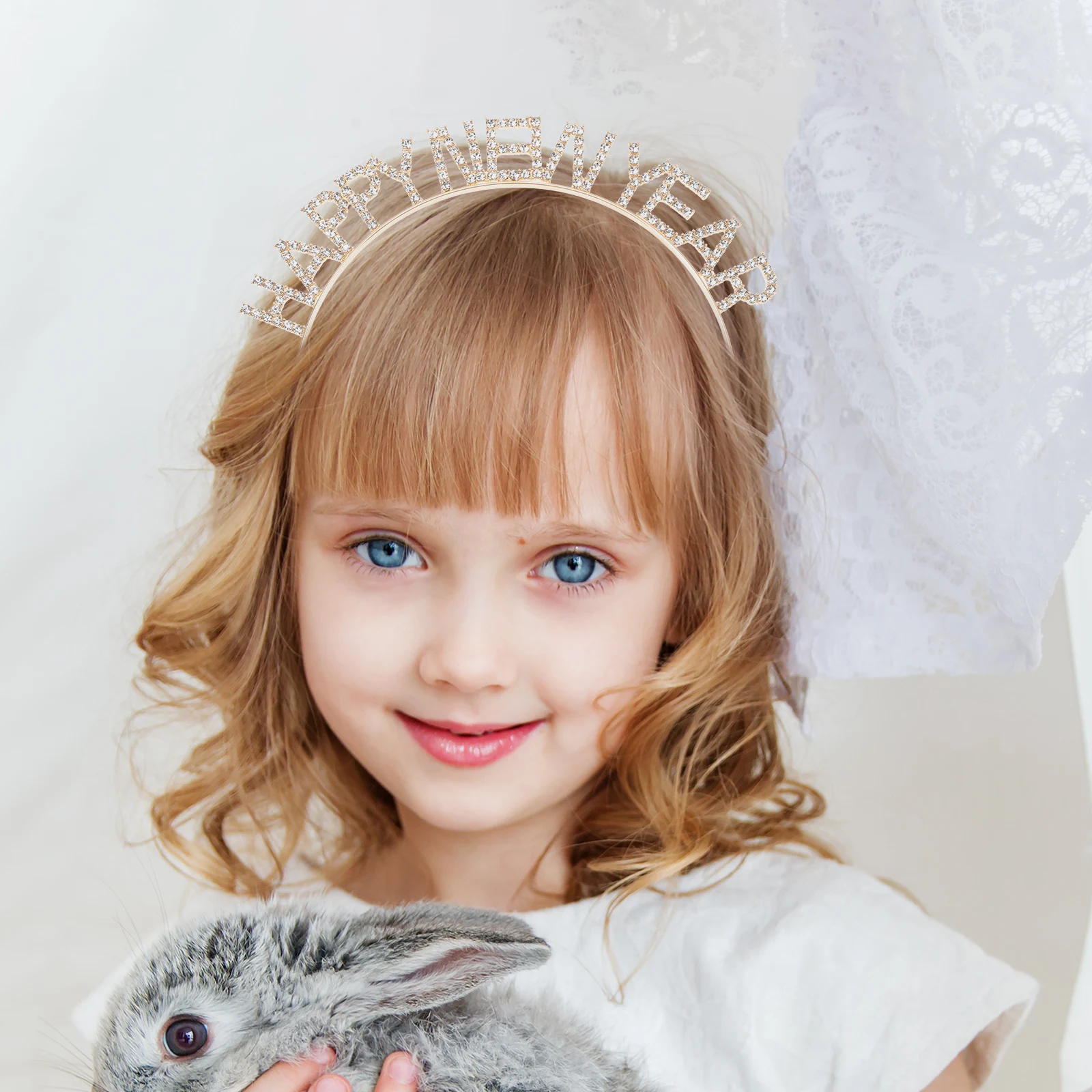 

FOMIYES Glitter Party Hairband for Women New Year Headband Hair Ties Nightclub Decor Zinc Alloy Horn Acacia Nye Favor