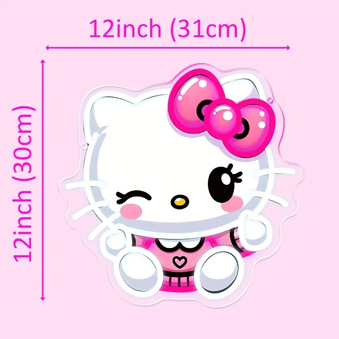 Hello Kitty Anime Neon Sign Dimmable USB Cartoon LED Neon Light for Bedroom Girl Club Party Wall Decor Birthday Gift for Kid