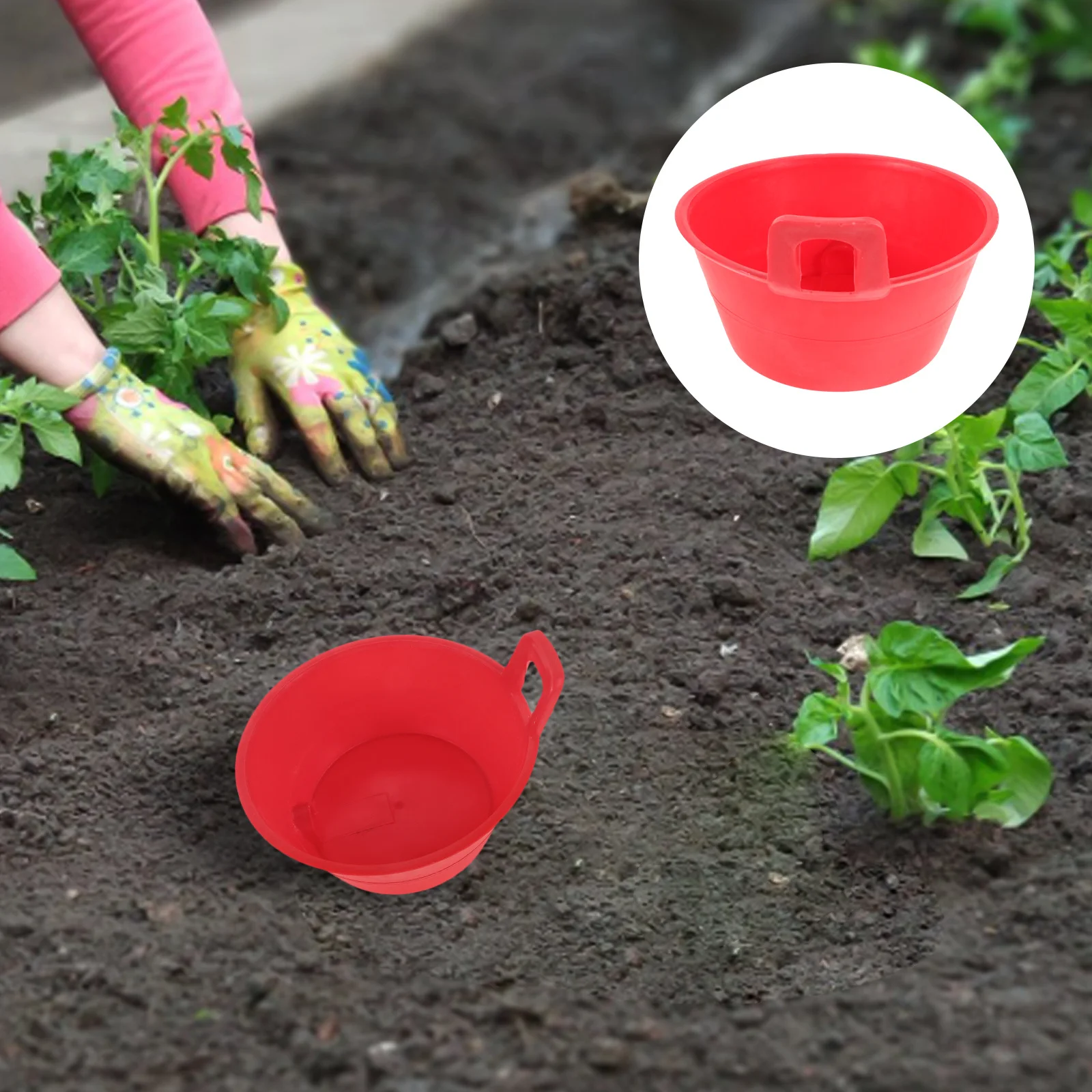 

Gardening Water Ladle Thickened Rubber Material Easy Operation Multifunctional Watering Fertilizing Vegetable Gardens