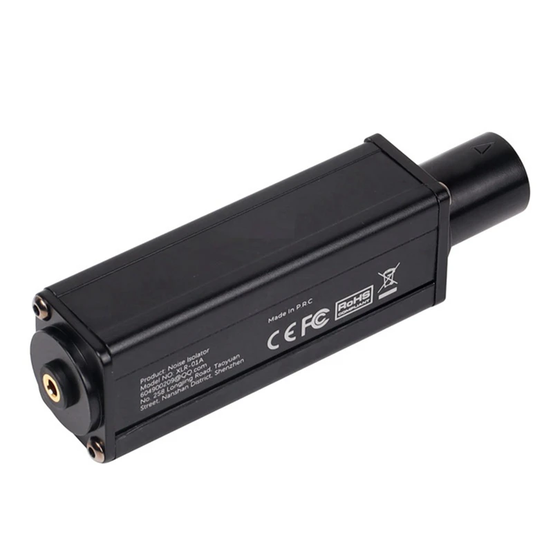 

3.5Mm To XLR Stereo Audio Isolator Noise Reduction Filter Audio Common Ground Current Sound Elimination Noise Reduction