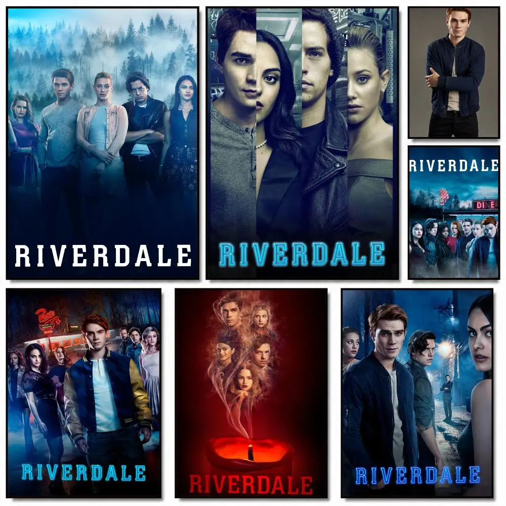 tv series R-Riverdale-E Poster Removable Wall Sticker for Home Cafe Bar Office Interior Decor