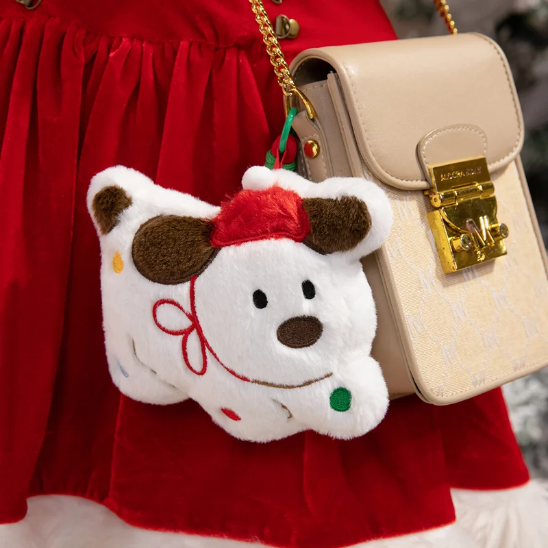 Kerst Kussens Kerstboom Gingerbread Man Pluche Sleutel Tas Hanger Sleutelhanger Decor Sofa Kussen Kerstfeest Decor Geschenken